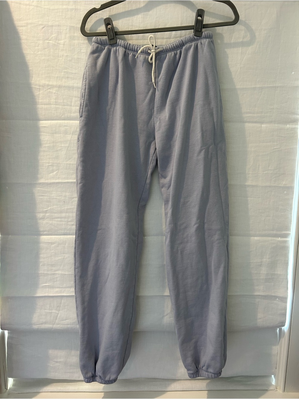 Brandy Melville Men's Light Lavender Drawstring Joggers